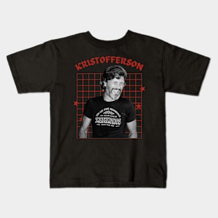 Kris kristofferson --- 80s retro Kids T-Shirt